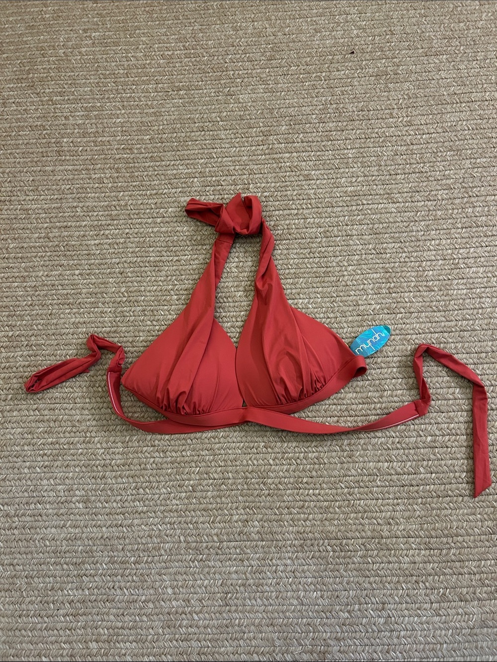 Mynah, NWT, XXL chili oil color bikini top